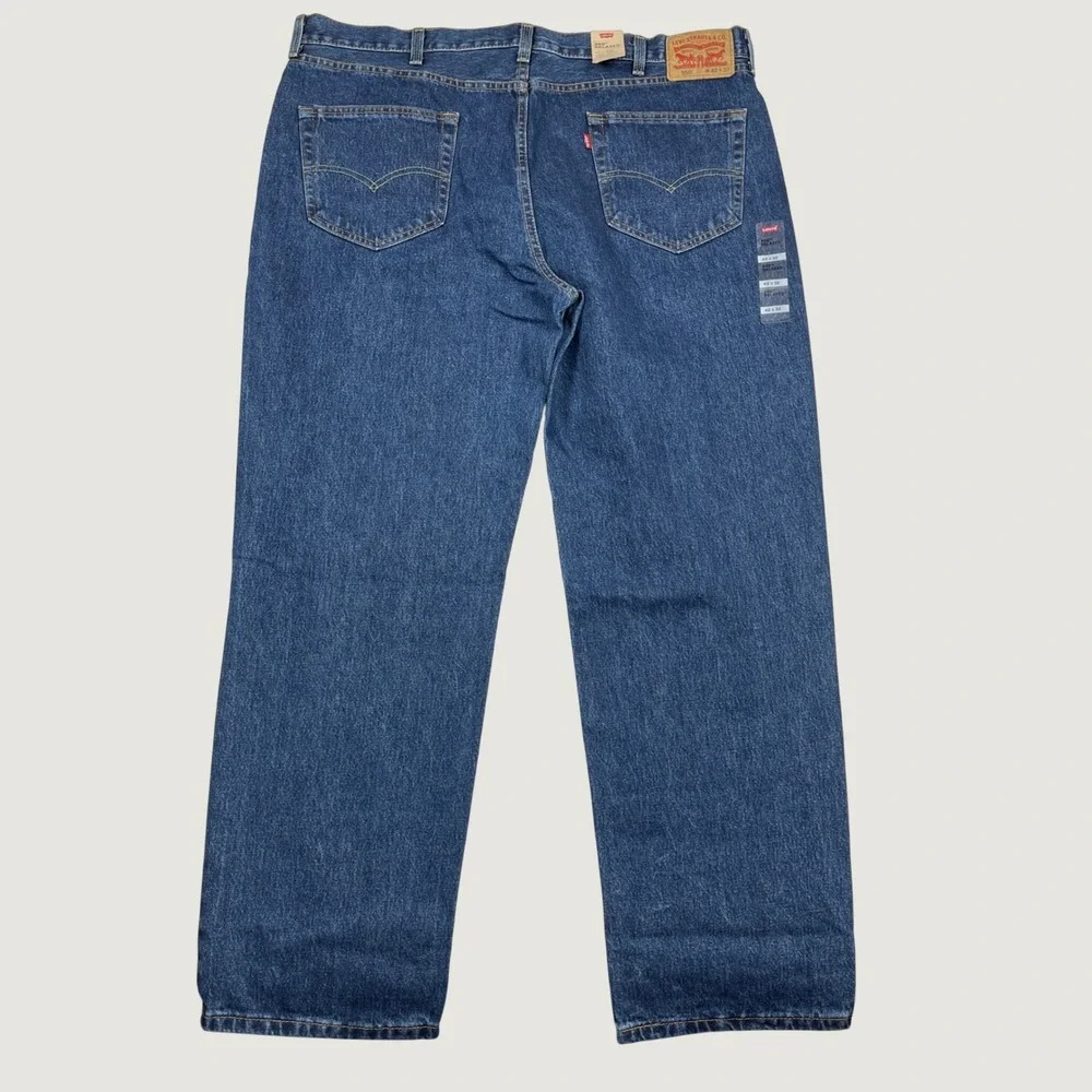 Levis 550 Relaxed Fit Jeans Mens 42x32 Blue Denim Tapered Leg NWT 005504886